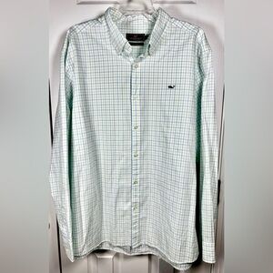 Vineyard Vines Shirt Mens Plaid Slim Fit Tucker Long Sleeve XXL